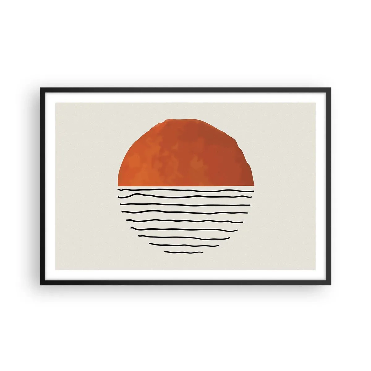 Plagát v čiernom ráme - V japonskej atmosfére - 91x61 cm