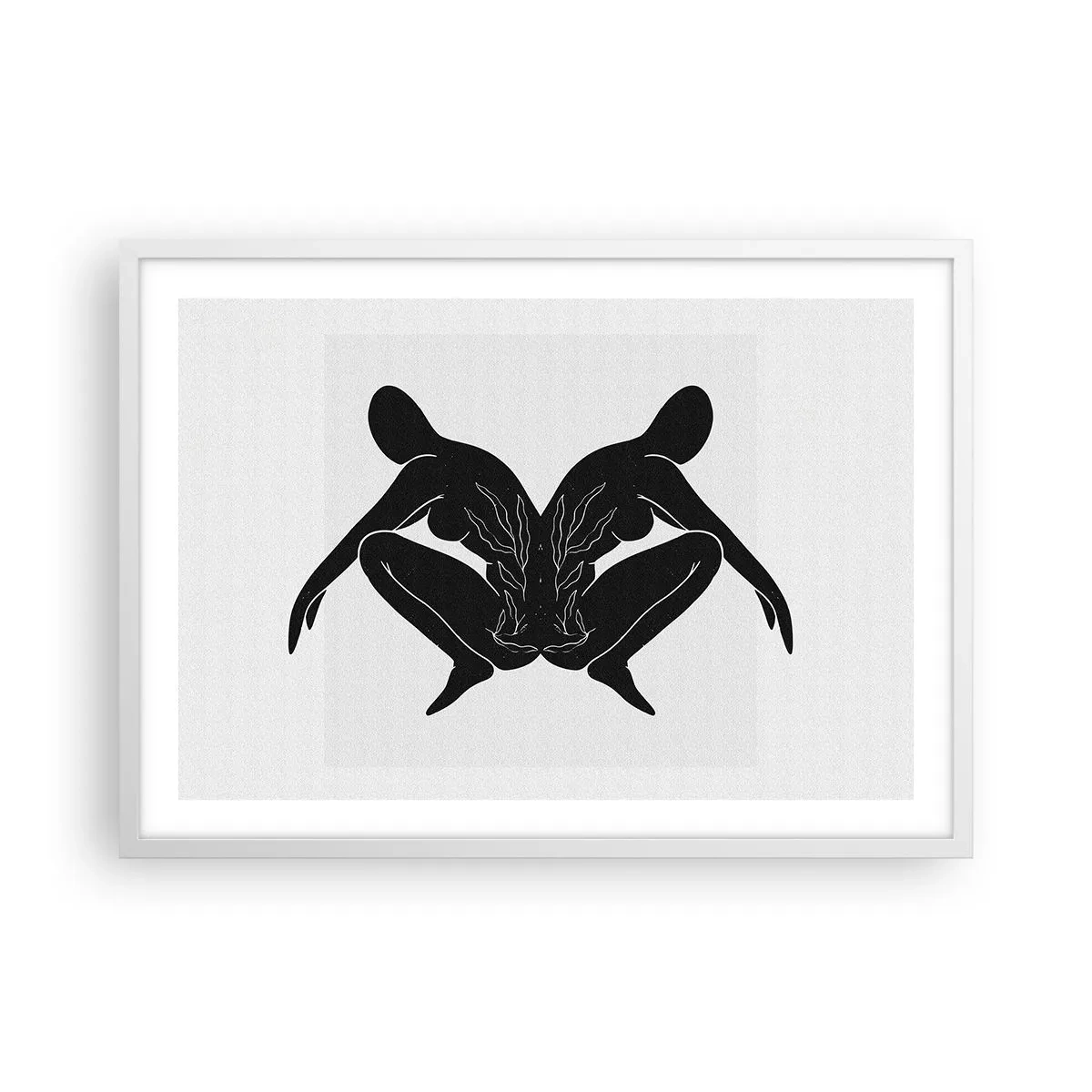 Plagát v bielom ráme - Spoločná duša - 70x50 cm