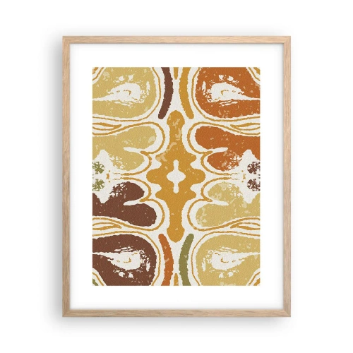 Plagát v ráme zo svetlého duba - Sentimentálna abstrakcia - 40x50 cm