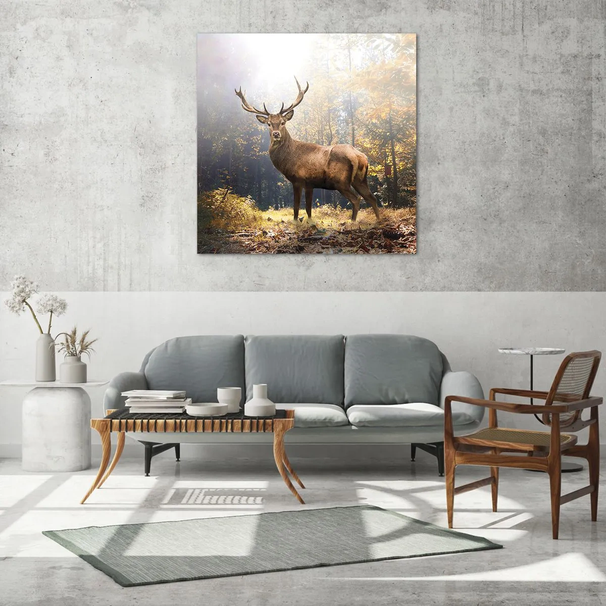 Obraz na skle - Plné dôstojnosti - 70x70 cm