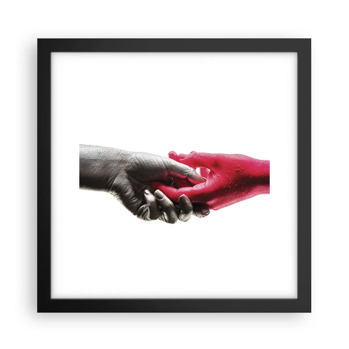 Plagát v čiernom ráme - Spolu aj keď sme odlišní - 30x30 cm