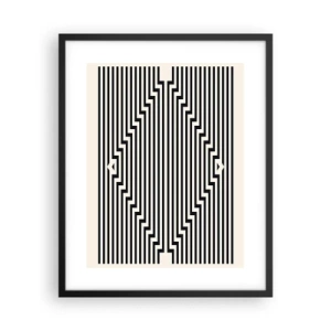Plagát v čiernom ráme - Geometrická ilúzia - 40x50 cm
