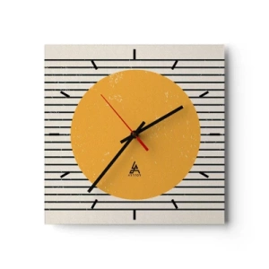 Nástenné hodiny - Sila jednoduchosti - 40x40 cm