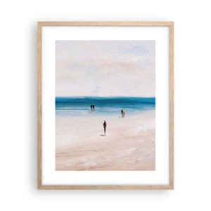 Plagát v ráme zo svetlého duba - Prirodzená potreba - 40x50 cm