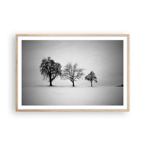 Plagát v ráme zo svetlého duba - O čom sníva? - 91x61 cm