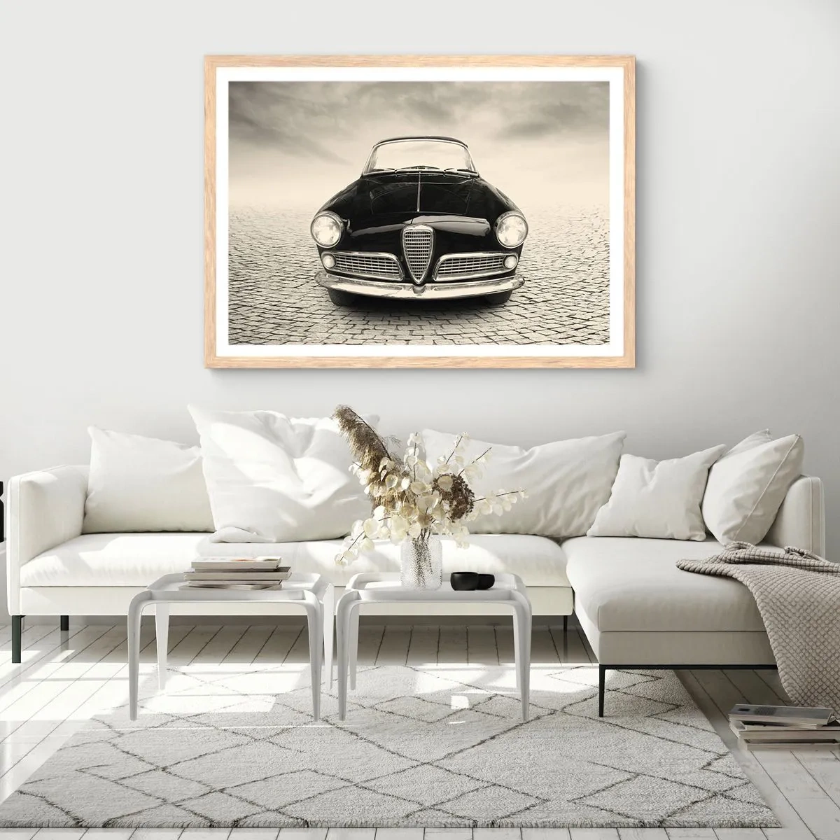 Plagát v ráme zo svetlého duba - Ako ma nemilovať? - 100x70 cm