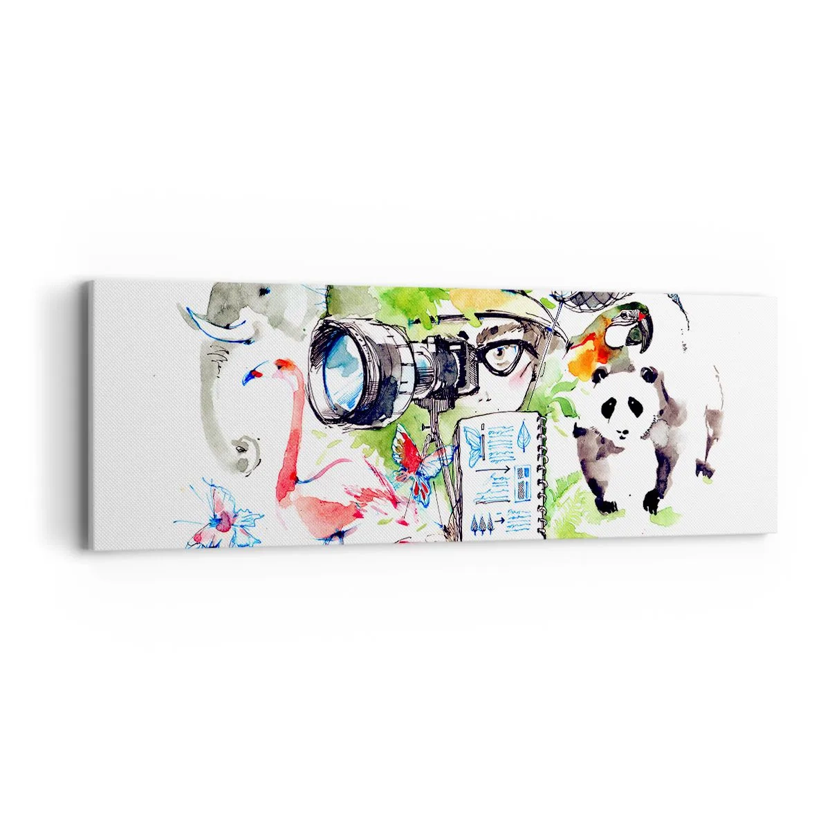 Obraz na plátne - Objektívom cestovateľa - 90x30 cm