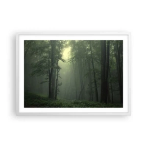 Plagát v bielom ráme - Než sa prebudí - 70x50 cm