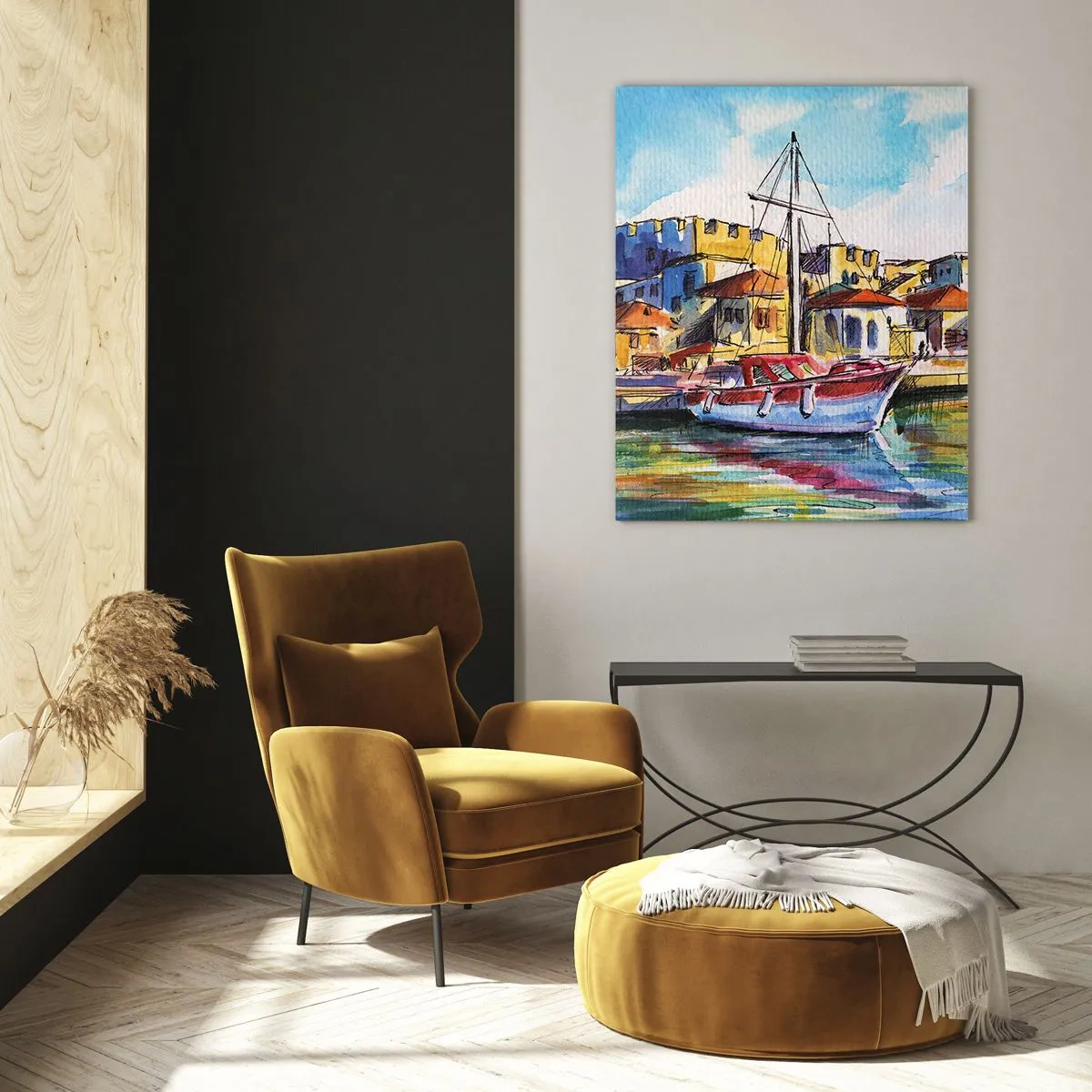 Obraz na skle - Dúhové popoludnie - 50x70 cm