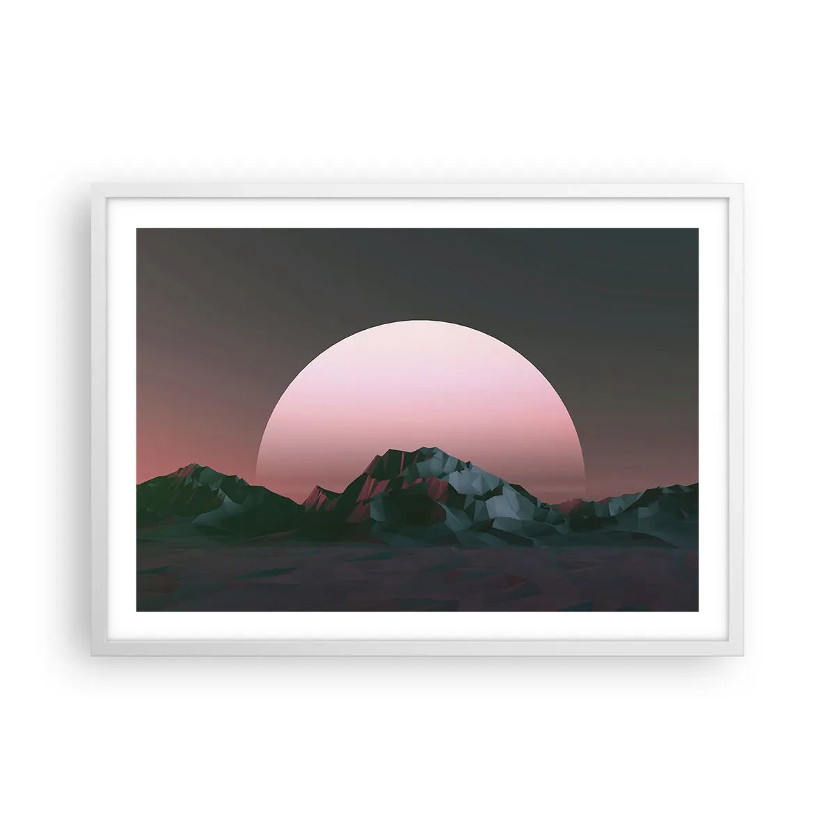 Plagát v bielom ráme - V susednej galaxii - 70x50 cm