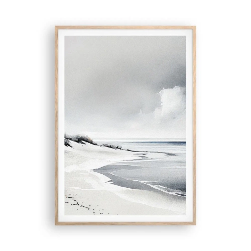 Plagát v ráme zo svetlého duba - Vždy spolu - 70x100 cm