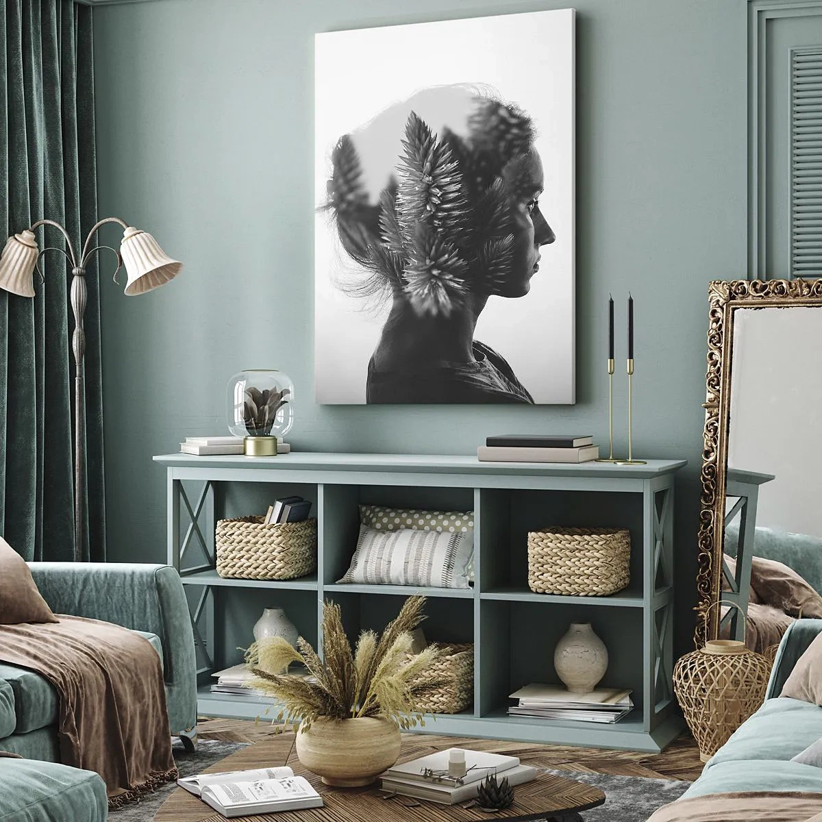 Obraz na plátne - Pani borovicového lesa - 50x70 cm