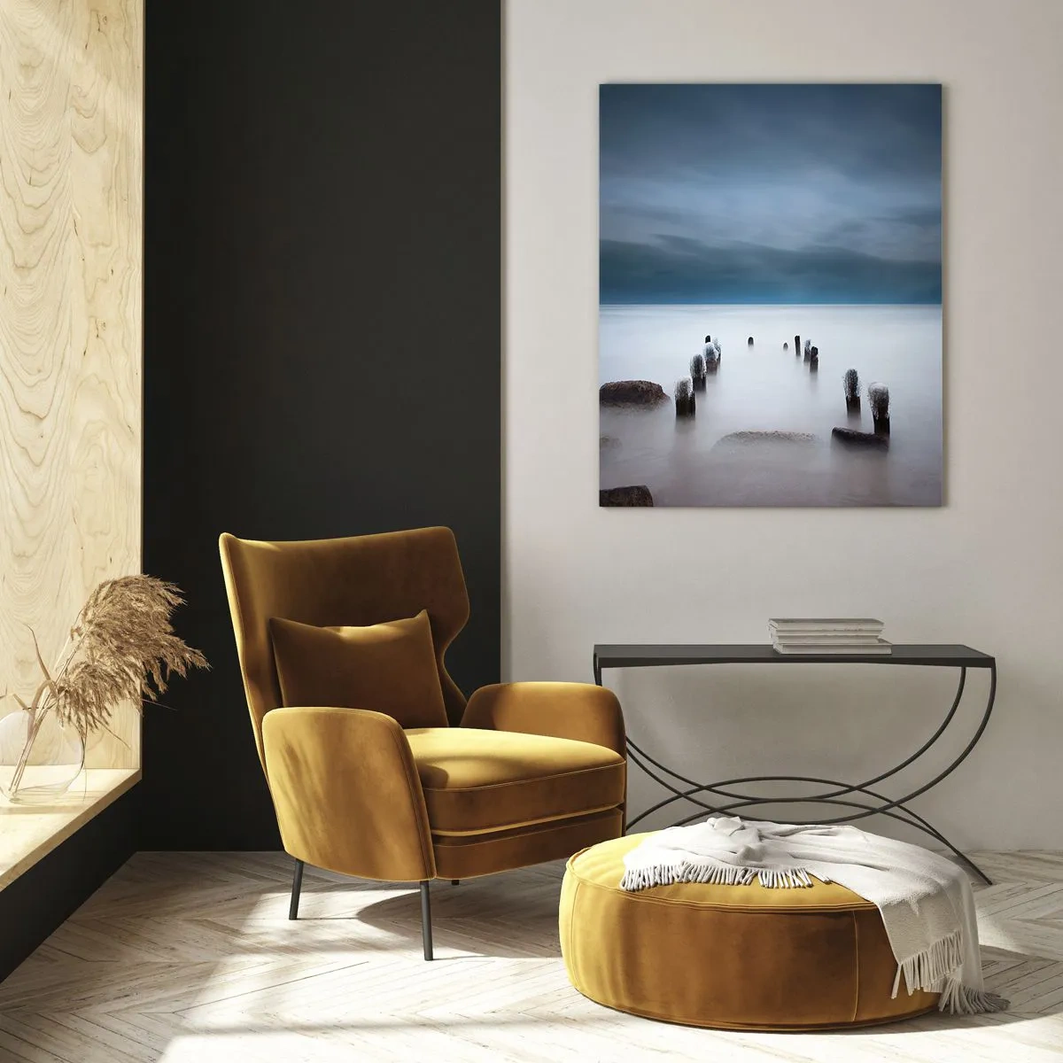 Obraz na skle - Zamyslené jazero - 50x70 cm