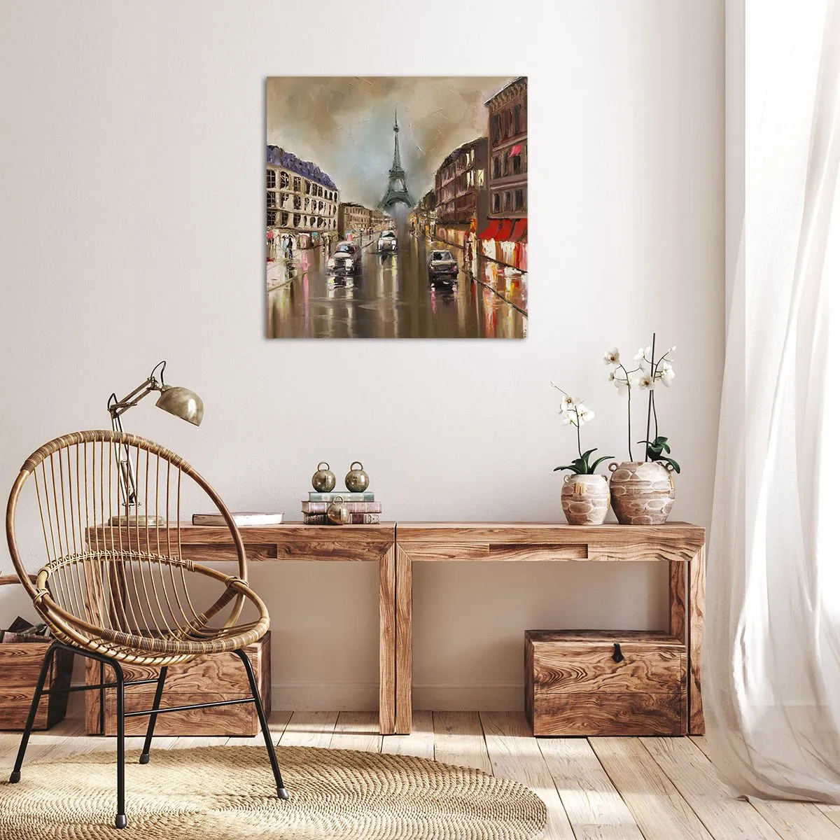 Obraz na plátne - Počíta sa iba ona - 60x60 cm