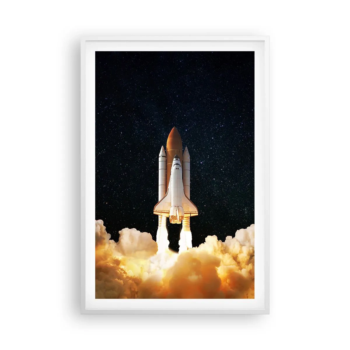 Plagát v bielom ráme - Ad astra! - 61x91 cm