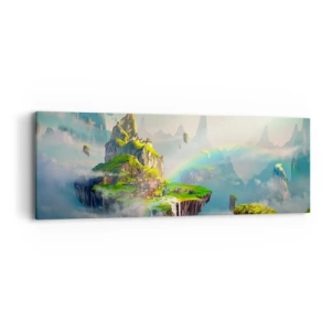 Obraz na plátne - Uprostred neba - šťastné ostrovy - 90x30 cm