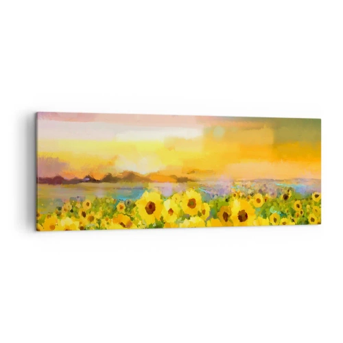 Obraz na plátne - Samotné slnko zostúpilo na zem - 140x50 cm