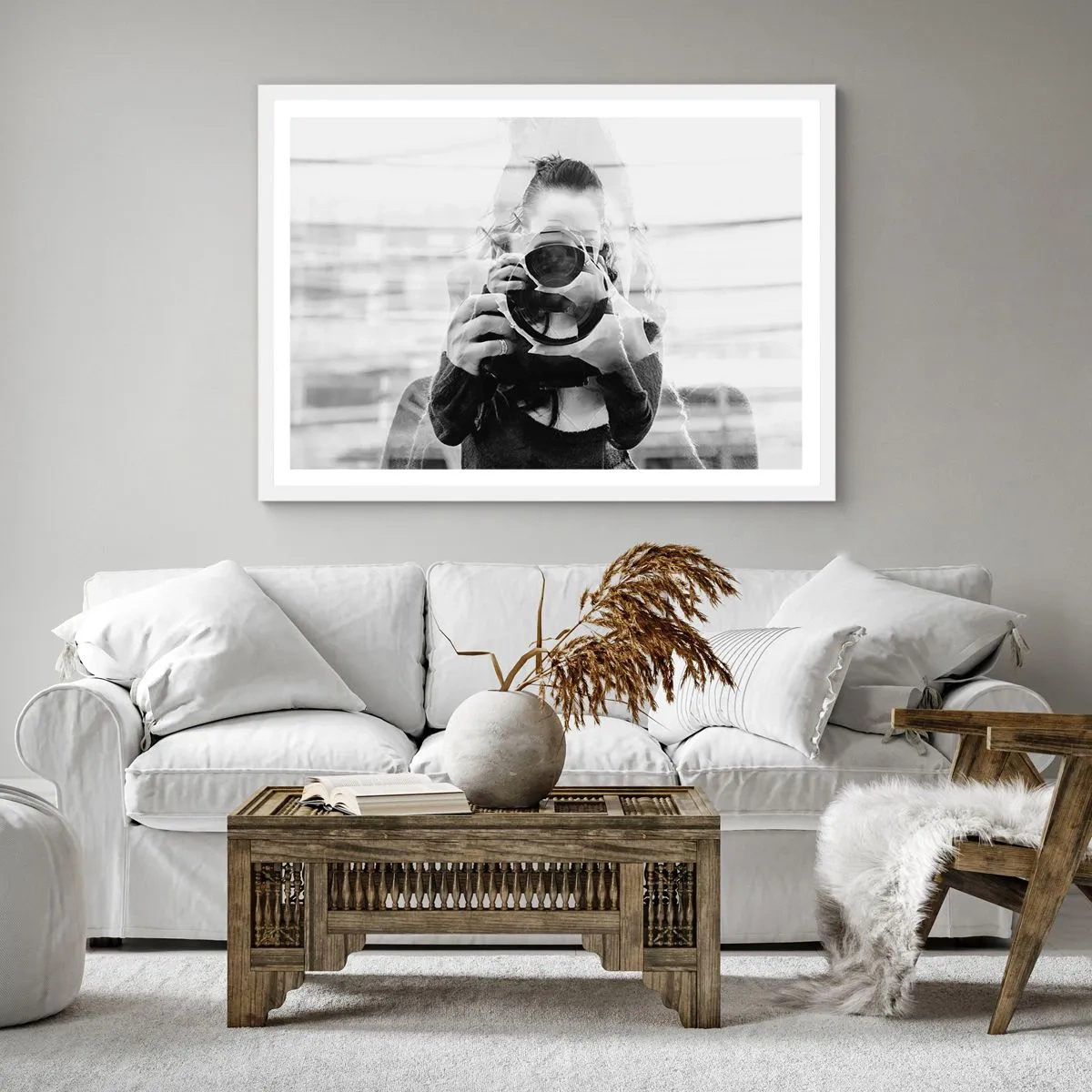 Plagát v bielom ráme - Tvorca a materiál - 60x60 cm