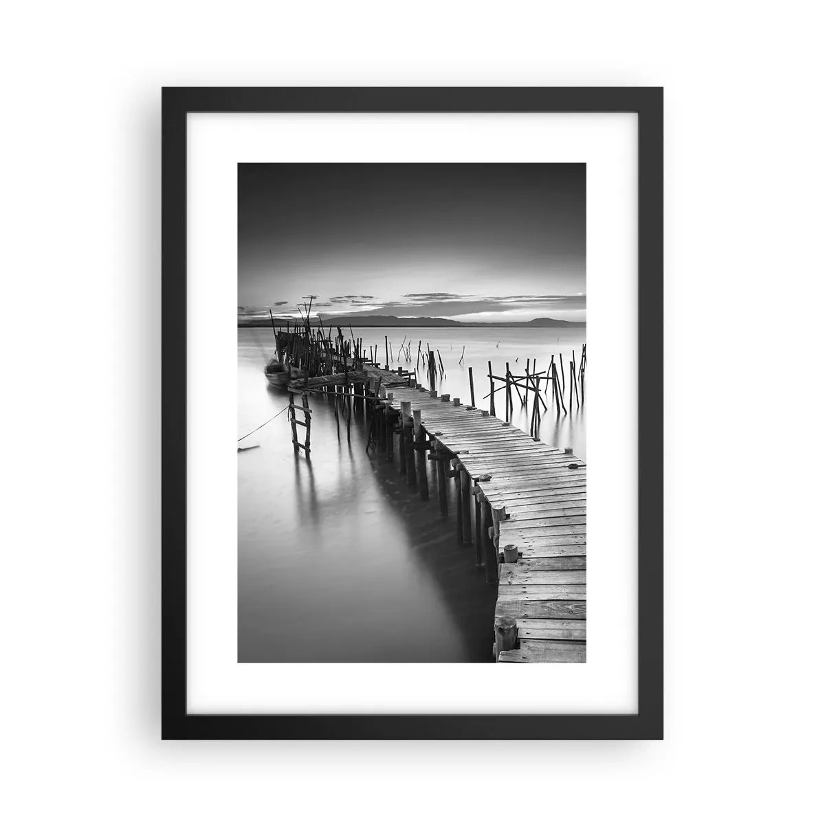 Plagát v čiernom ráme - Pokoj zabudnutého brehu - 30x40 cm