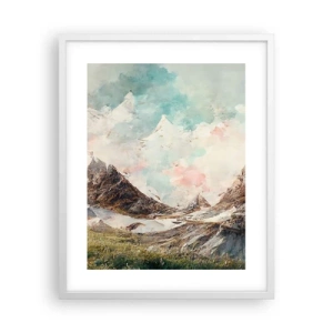 Plagát v bielom ráme - Skalné čepele - 40x50 cm