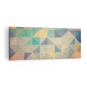 Obraz na plátne - Republika trojuholníkov - 100x40 cm