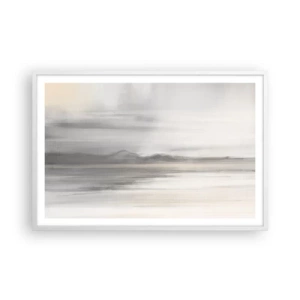Plagát v bielom ráme - Zamyslená diaľka - 91x61 cm