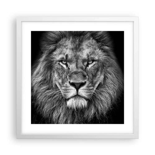 Plagát v bielom ráme - V korunovačnom odeve - 40x40 cm