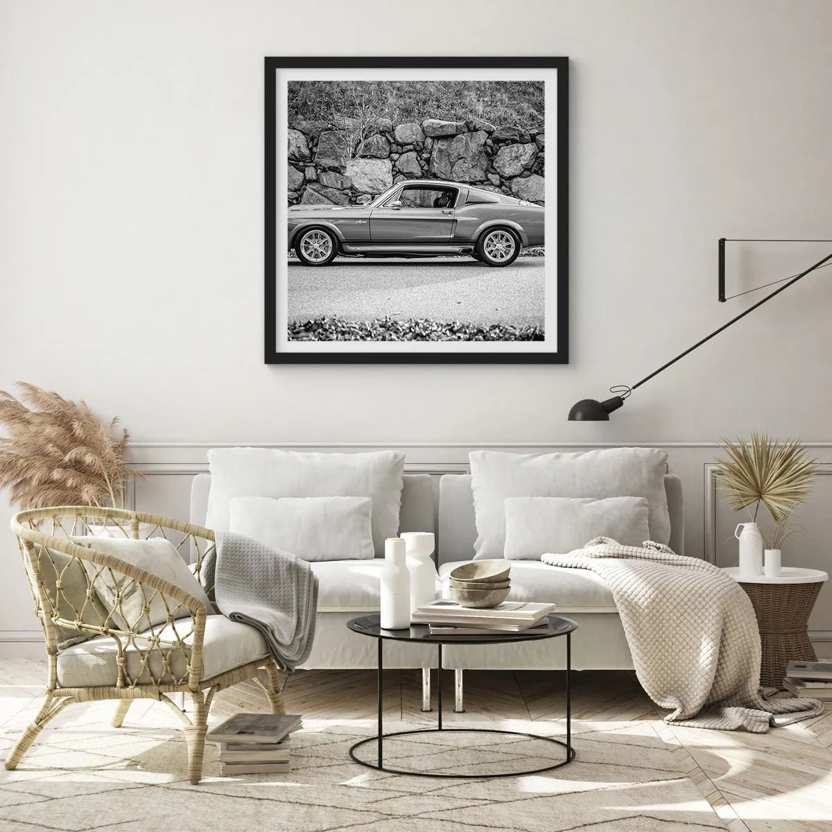 Plagát v čiernom ráme - Legenda 60. rokov - 60x60 cm