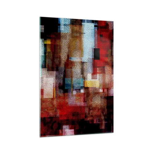 Obraz na skle - Chaos a zmätok - 70x100 cm