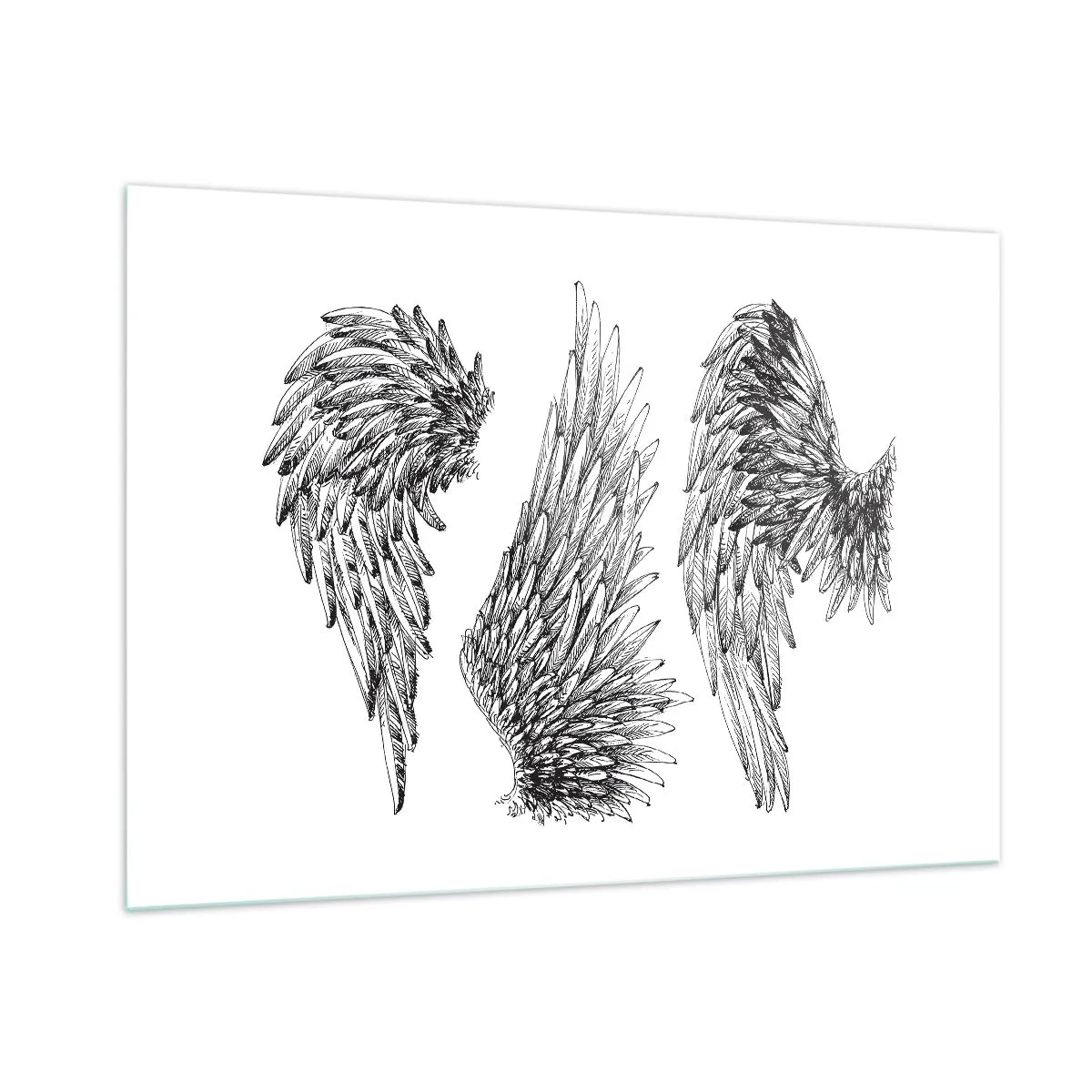 Obraz na skle - Aj ty sa môžeš stať anjelom - 100x70 cm