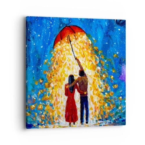 Obraz na plátne - Mágia daždivého večera? - 40x40 cm