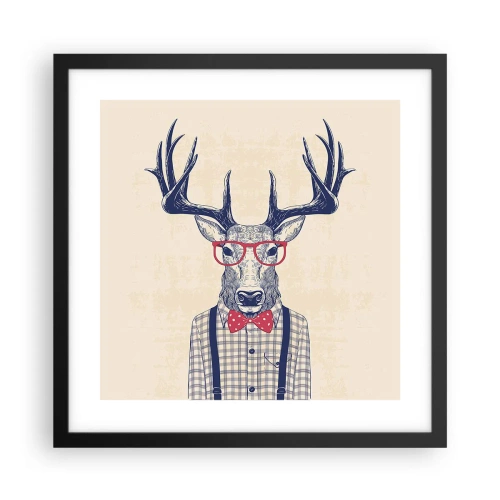 Plagát v čiernom ráme - Zábavná extravagancia - 40x40 cm