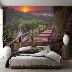 Fototapeta na mieru Premium Canvas - Neuveriteľná krása - Krajina, Vodopád, Chorvátsko