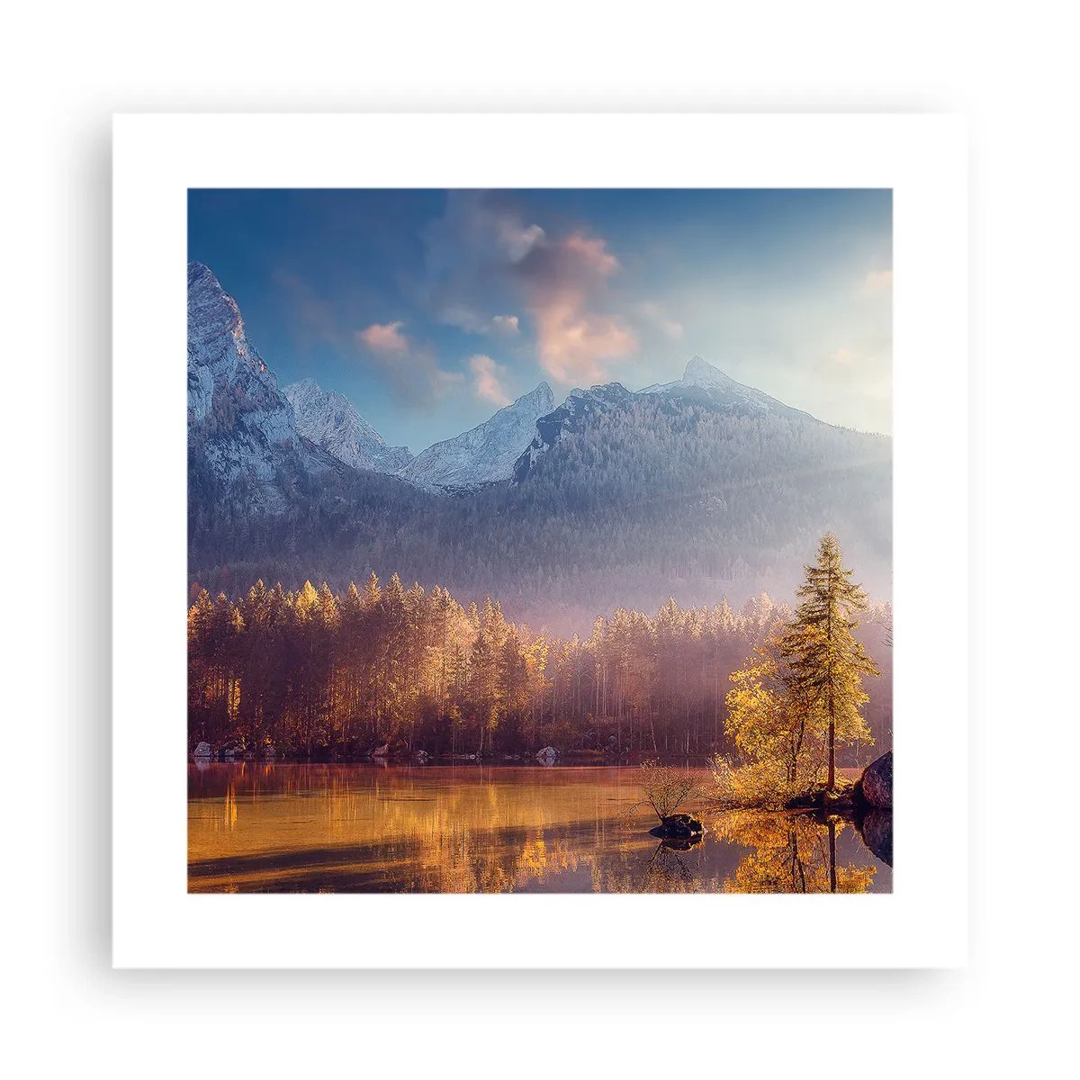 Plagát - V horách a údoliach - 40x40 cm