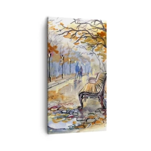 Obraz na plátne - Spoločne putovať jeseňou - 45x80 cm