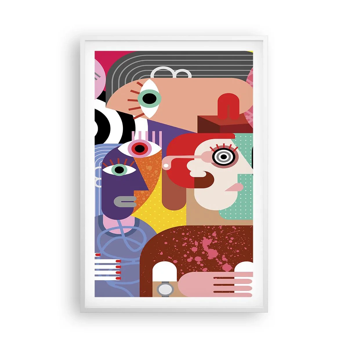 Plagát v bielom ráme - My od pána Picassa - 61x91 cm
