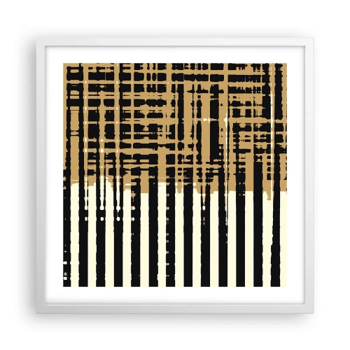 Plagát v bielom ráme - Architektonická abstrakcia - 50x50 cm