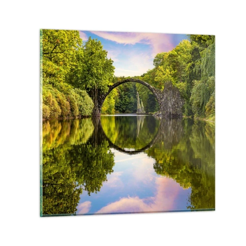 Obraz na skle - Na rozhraní dvoch svetov - 50x50 cm