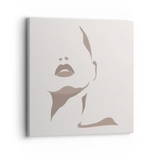 Obraz na plátne - Stvorená zo svetla a tieňa - 30x30 cm