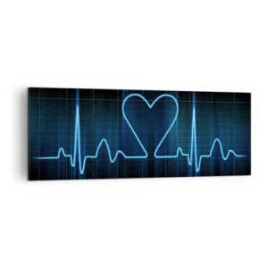 Obraz na plátne - V rytme srdca - 140x50 cm