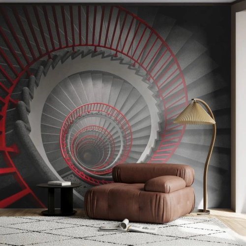 Fototapeta Premium Canvas - Architektonické hry - Architektúra, Schody, Priemyselný - 300x210 cm