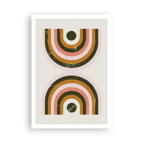 Plagát - Dvojitá abstrakcia - 70x100 cm