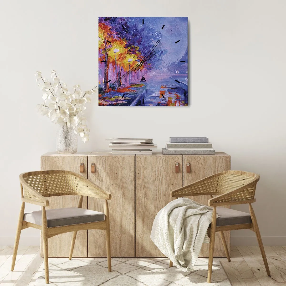 Nástenné hodiny - Prechádzka snov - 40x40 cm