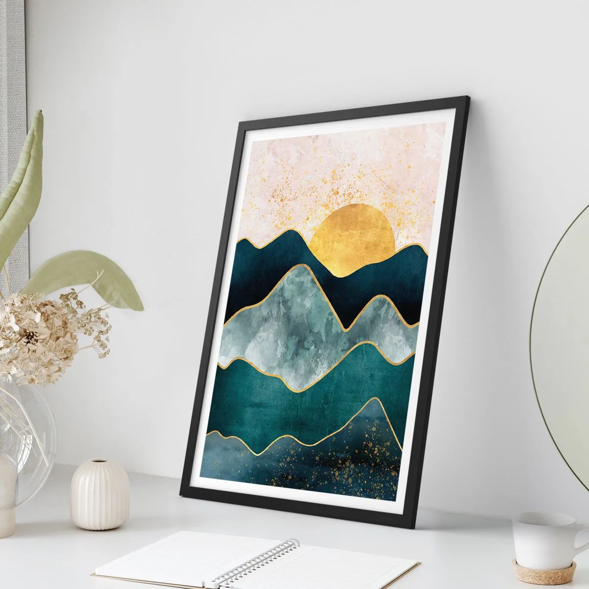 Plagát v čiernom ráme - Za siedmimi horami - 70x100 cm