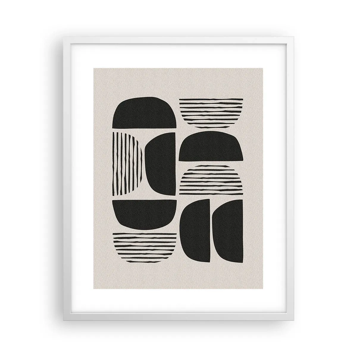 Plagát v bielom ráme - Polovičaté sústavy - 40x50 cm