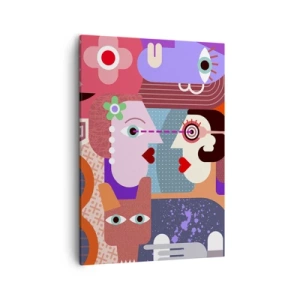 Obraz na plátne - Tvárou v tvár - 50x70 cm