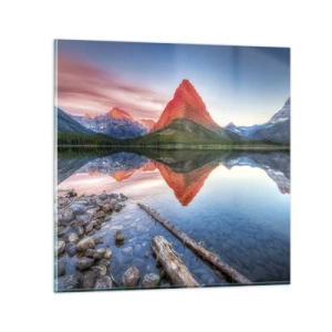 Obraz na skle - Teplo a chlad - 30x30 cm