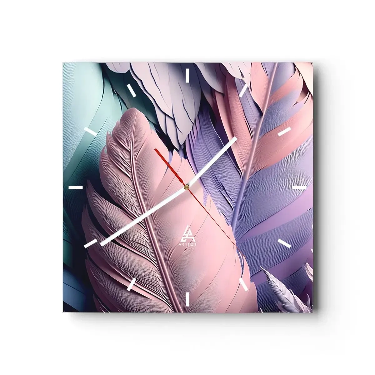 Nástenné hodiny - Vtáčí štýl - 30x30 cm