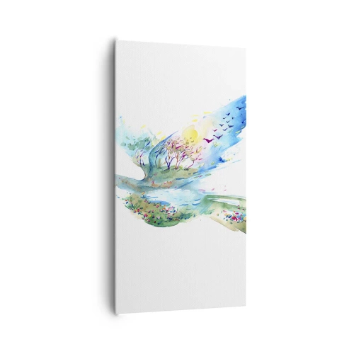 Obraz na plátne - Na krídlach prírody - 65x120 cm