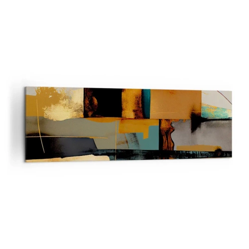 Obraz na plátne - Abstrakcia – svetlo a tieň - 160x50 cm